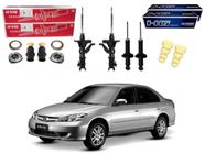 Kit amortecedor dianteiro traseiro kayaba honda civic 1.7 2004 a 2006