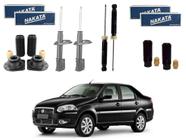 Kit amortecedor dianteiro traseiro nakata original fiat siena 1.0 1.4 1.6 2011 a 2015