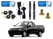 Kit amortecedor dianteiro traseiro original chevrolet montana 1.8 2003 a 2009