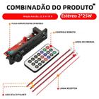 Kit Amplificador Bluetooth 5.0 com Placa Decodificadora 50W - Rádio FM, TF, USB e Aux