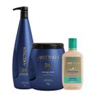 Kit Aneethun Linha A Shampoo 1L + Mascara 1Kg + Creme Silicone Cachos 250ml