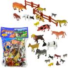 Kit Animais Da Fazenda Bichos 27 Pcs Diversos Tamanhos H638