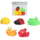 Kit animal banho de vinil com som sortidos 5 pecas - ETITOYS