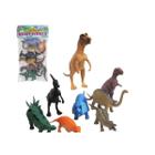 Kit Animal Dinossauro De Borracha Dino World Com 8 Peças - Import