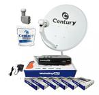 Kit antena century digital com 6 receptores