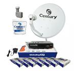 Kit antena century digital com 7 receptores