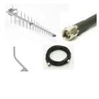 kit Antena de Celular Rural Full Band 15dbi C/ Cabo e Suporte