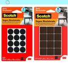 Kit Anti Deslizante Scotch Preto 12 Quadrado 12 Redondo