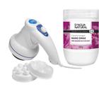 Kit anti flacidez massageador orbital 110v creme nano dmae 650g