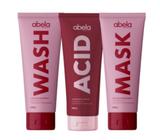 Kit Anti Porosidade Abela Wash, Acid e Mask Tratamento Capilar