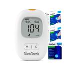 Kit Aparelho Monitor Medidor De Glicemia Com Estojo, 100 Lancetas, 1 Caneta e 100 Fitas Glicemicas Glicocheck Multilaser