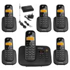 Kit aparelho Telefone Fixo TS 3130 Bina 5 Ramal entrada chip