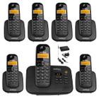 Kit aparelho Telefone Fixo TS 3130 Bina 6 Ramal entrada chip