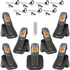 Kit Aparelho Telefone sem fio TS 5120 Bina 6 Ramal e Headset HC20 - INTELBRAS