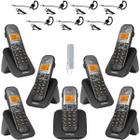 Kit Aparelho Telefone sem fio TS 5120 Bina 6 Ramal e Headset