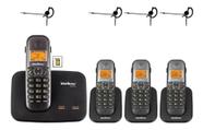 Kit Aparelho Telefone Ts 5150 Bina 2 Linhas 3 Ramal Headset