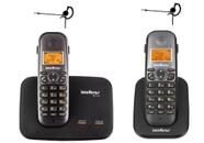 Kit Aparelho Telefone TS 5150 Bina 2 Linhas Ramal e Headset - intelbras