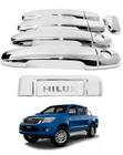 Kit Aplique Capa Cromada Maçaneta+Tampa Traseira Hilux 2006 - Shekparts