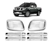 Kit Aplique Cromado Maçaneta Retrovisor Nissan Frontier 2008 à 2016 - Shekparts