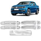 Kit Aplique Cromado Maçaneta Traseira + Cromado Maçaneta Amarok