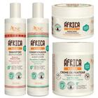 Kit Apse África Baobá Shampoo + Condicionador + Mascara + Creme De Pentear Completo Profissional
