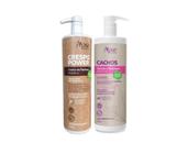 Kit Apse Ativador De Cachos E Creme Pentear Crespo Power 1L