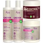 Kit Apse Cachos Anti Porosidade Shampoo Condicionador Ativador E Mascara Ph Control Grande