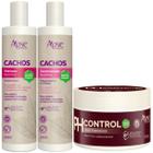 Kit Apse Cachos Anti Porosidade Shampoo + Condicionador + Mascara Ph Control 300g