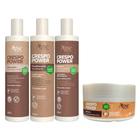 Kit Apse Crespo Power Shampoo Condicionador Gelatina Mascara