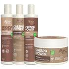 Kit Apse Crespo Power Shampoo Condicionador Mascara Gelatina Ativadora Completo Vegano