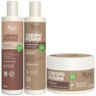 Kit Apse Crespo Power Shampoo + Condicionador + Mascara Umectante Nutritiva Cabelo Vegano