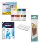 Kit Aquarela Pentel 24 Cores + Pincel + Bloco + Gode