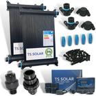 Kit Aquecedor Solar Piscina 22placas 3mt+controlador Digital - TS SOLAR