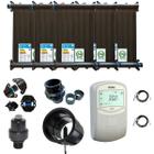 Kit aquecedor solar piscina 24 placas 3mt+ contr tholz+valvs - TS SOLAR