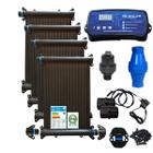 Kit aquecimento solar piscina 32 placas 3mt+ control+ valvs