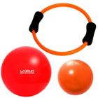 Kit Arco Flexivel + Over Ball 25 Cm + Bola Suica 45 Cm Liveup Sports