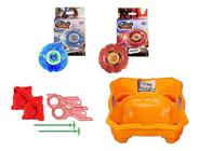 Kit 3 Piões De Batalha - BeyBlade Burst - Evolution Trio Kit - Valtryek Kit  Triplo - Hasbro - superlegalbrinquedos