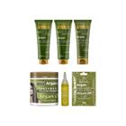 Kit Argan Liss Pos Escova Maxihair-6 Itens