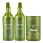 Kit Argan màscara Shampoo 1000 ml E Condicionador 1000 ml