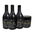 Kit Argan Pós Progressiva Branco Maycrene (2 Sham + 1 Cond + 1 Másc)