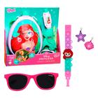 Kit Ariel com Óculos de Sol Princesas, Mochila Lança Água e Pulseira Pop It - Toyng