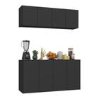 Kit Armário de Cozinha Aéreo e Balcão 4 Portas Multimóveis MP2162