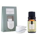 Kit Aromatizador Elétrico Difusor Ambiente com Essência Capim Limão 10ml - Via Aroma