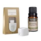 Kit Aromatizador Original de Porcelana Bivolt + Óleo Essencial Citronela 10 ml