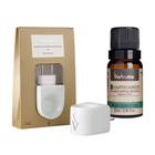 Kit Aromatizador Original de Porcelana Bivolt + Óleo Essencial Eucaliptus 10 ml