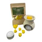 Kit Aromatizador Rechaud + Wax Melts + Vela Rechaud Lar Fresh