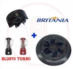 Kit Arrastador do Motor e Do Copo Liquidificador Britania BLQ970 Turbo