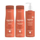 Kit Arvensis Cachos Ondulados Shampoo Cond Ativador 3x300ml