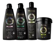 Kit Arvensis Cachos Shampoo Condicionador Ativador Mascara