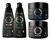 Kit Arvensis Cachos Shampoo Condicionador Geleia Máscara